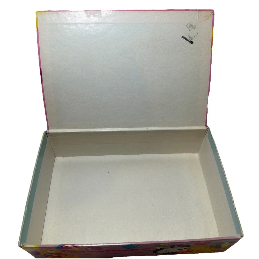Vintage Lisa Frank Pencil Box Kittens Cats Balloons Pink 90's